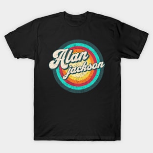 alan/ name in rainbow circle T-Shirt